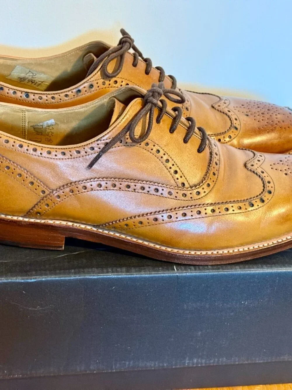 Oliver Sweeney Aldeburgh Tan Oxford Brogues - Size 13